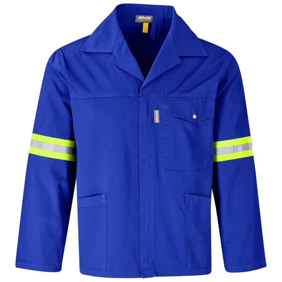 Site Premium Poly Cotton Jacket - Reflective Arms & Back