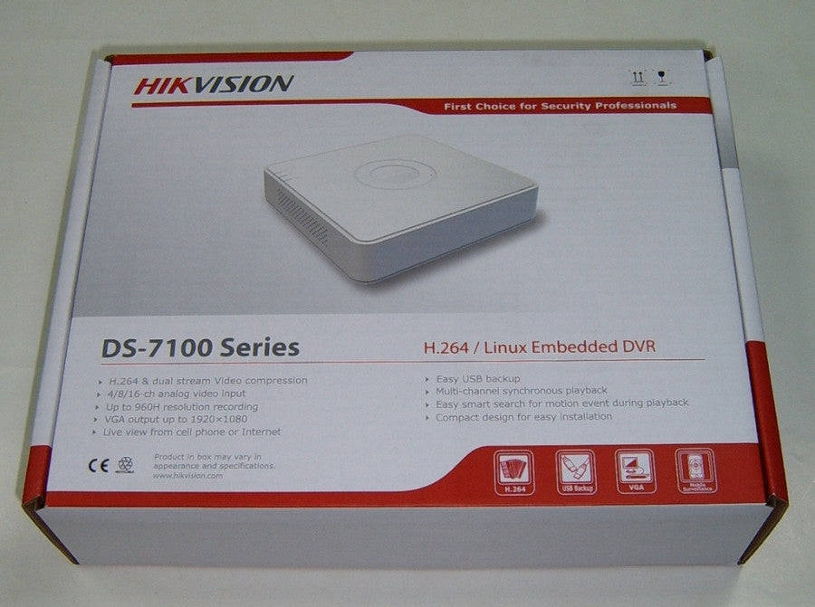 Hikvision Analogue DVR Series 7100 Series - 4 Channel DVR