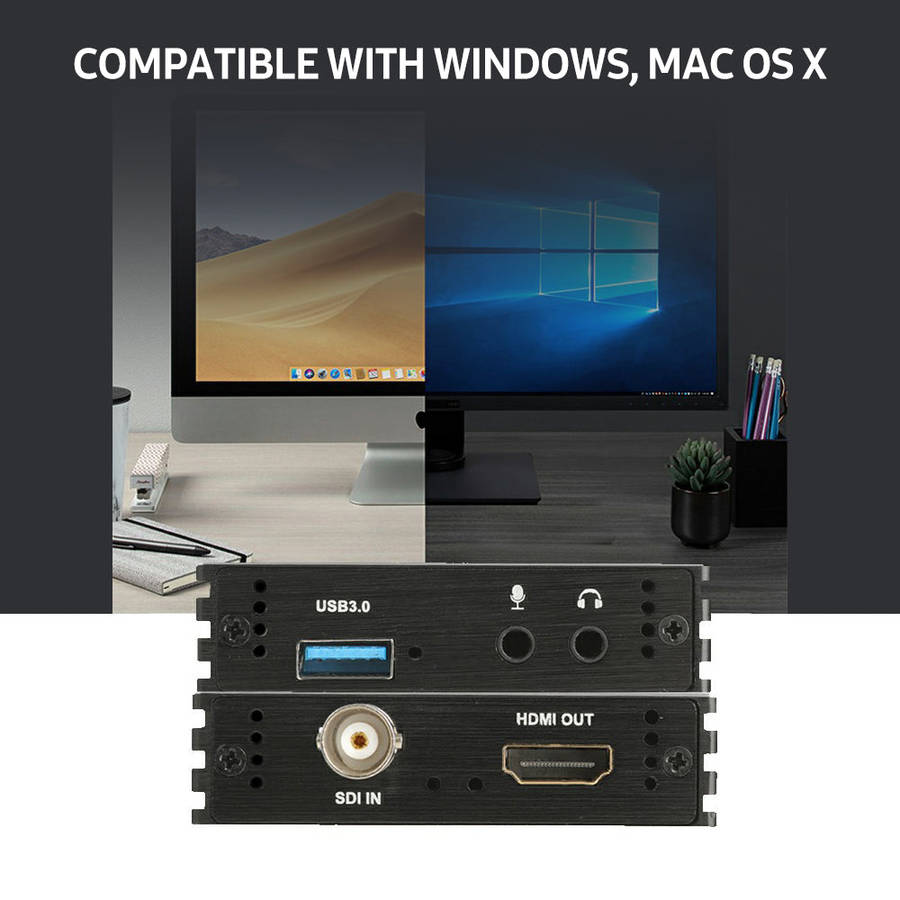 NK-M006 3G-SDI Video Capture Card USB3.0 HD 1080P Video Capture Box SDI to HDMI Adapter Converter Dr