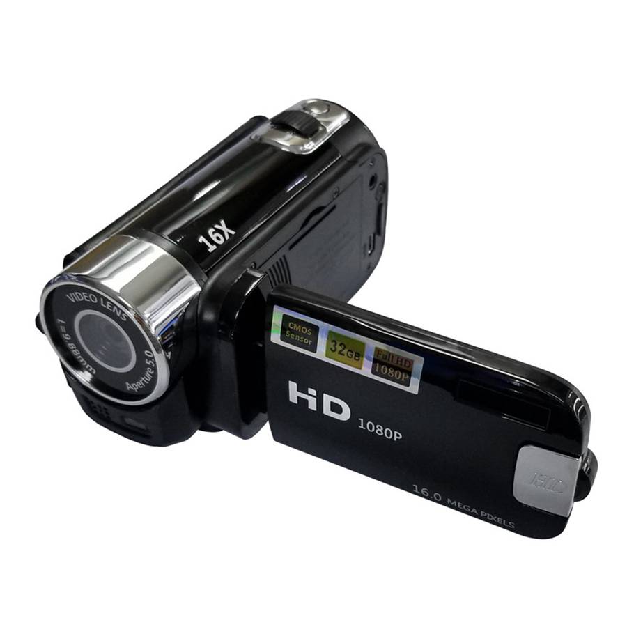 Portable 1080P High Definition Digital Video Camera DV Camcorder 16MP 2.7 Inch LCD Screen 16X Digita