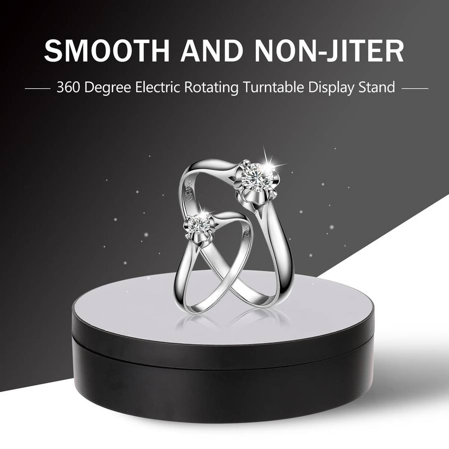 360 Degree Electric Rotating Turntable Display Stand for Photography Video Shooting Props Jewelry Di