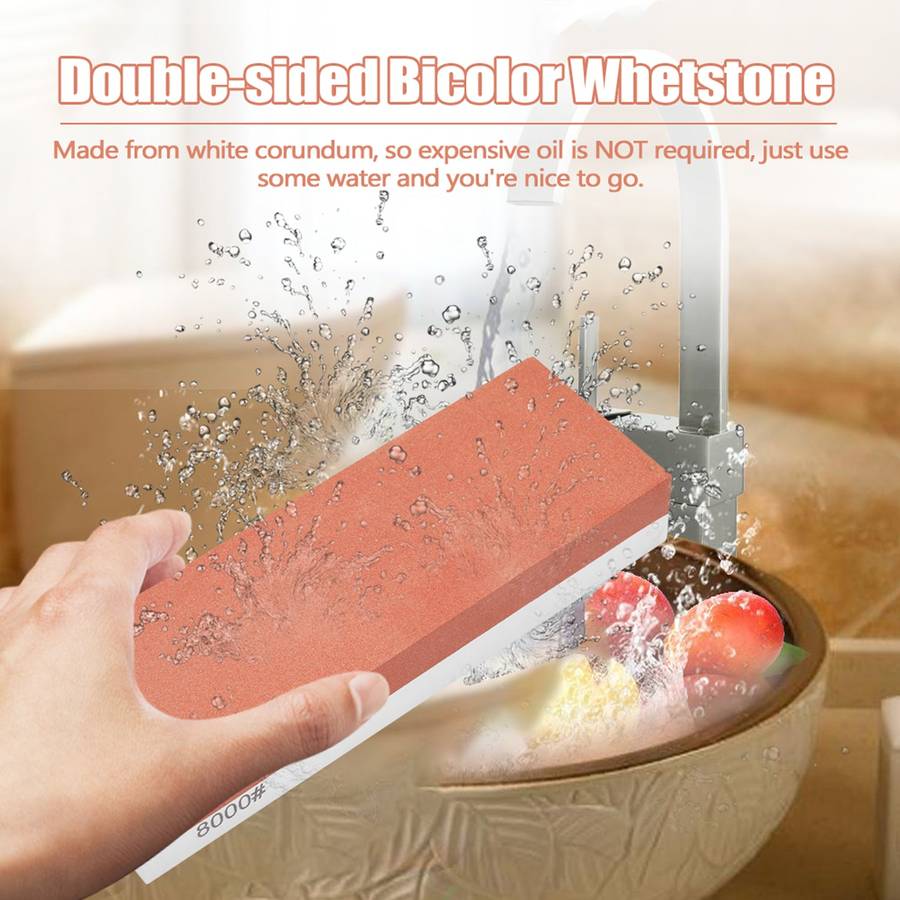 400/1000# 3000/8000# Grit Premium Whetstone Cut Sharpening Stone Set Sharpener for All Blade N