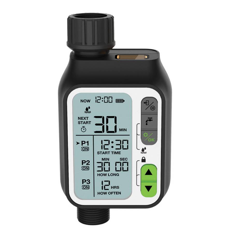 Electronic Irrigation Regulator Automatic Irrigation Timer with Large LCD Screen Waterproof Sp
