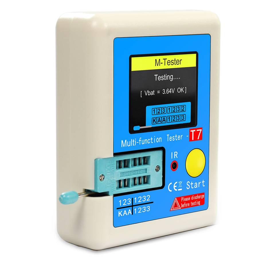 Transistor Meter LCR-T7 Multi-Function Capacitance Resistance Tester Full Color Display Transi