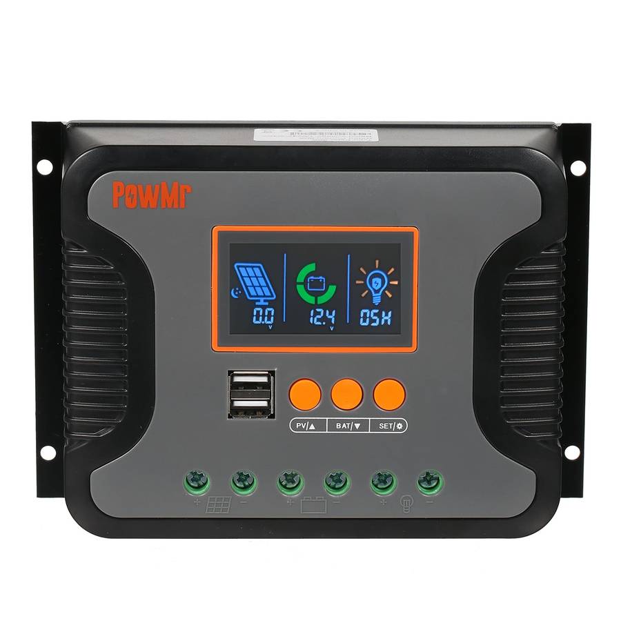 80A Solar Power Controller PWM Battery Charging Controller 12V-48V Lithium Battery Solar Charg