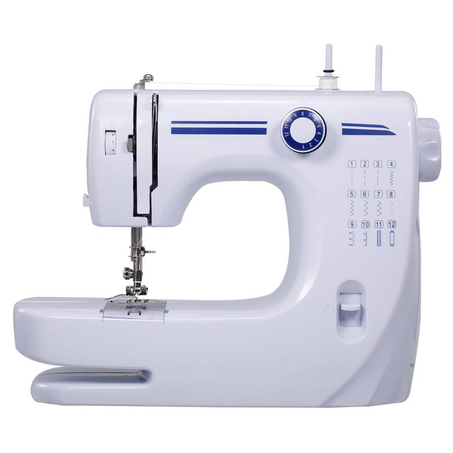 Mini Electric Sewing Machine Household Built-in Stitches Free Arm 12 Stitches Penetrate 8 Layers Des