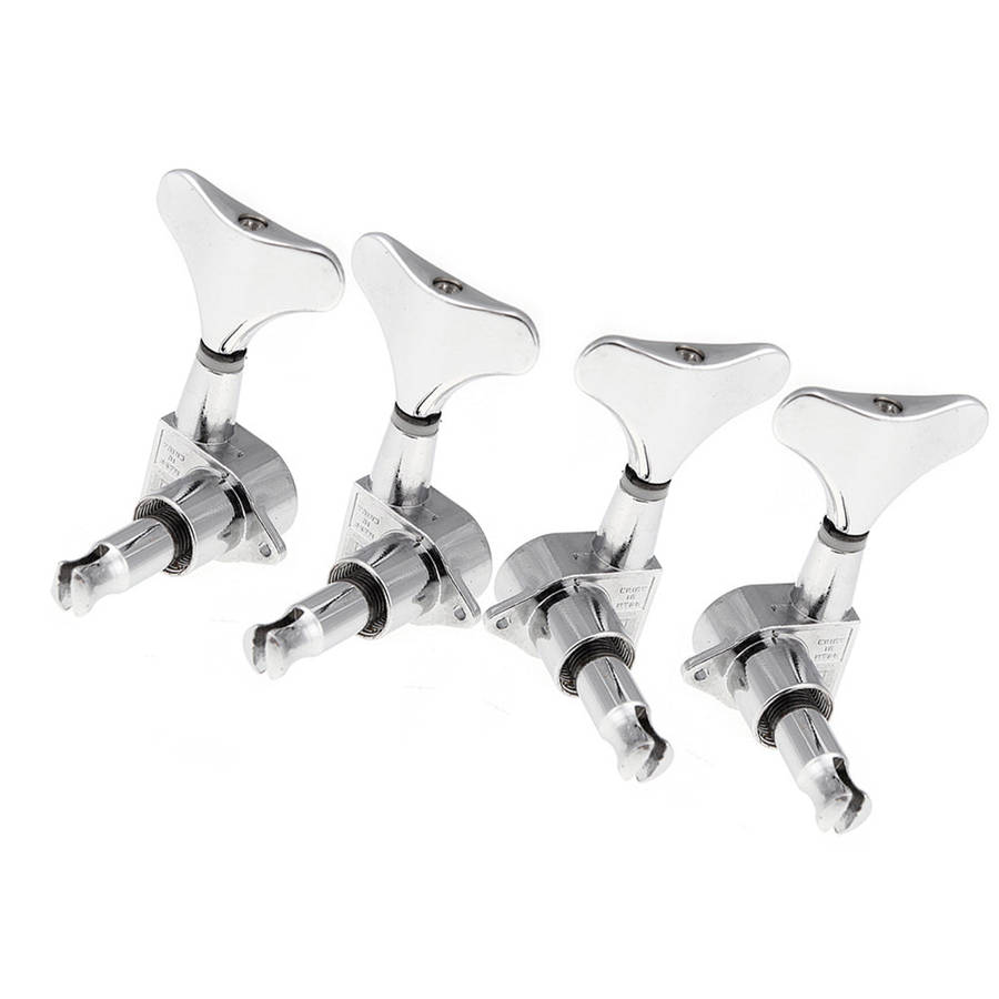 4 Chrome Sealed Tuning Pegs Tuners Machine Heads for Bass Guitar 2L+2R