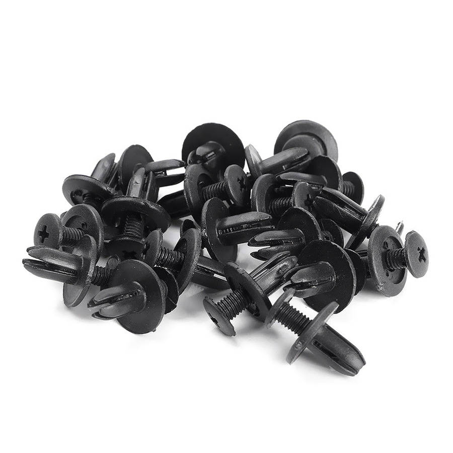100 Pcs Car Retainer clips Body Plastic Rivets Fasteners Push Bumper Door Trim Panel Screws with Rem