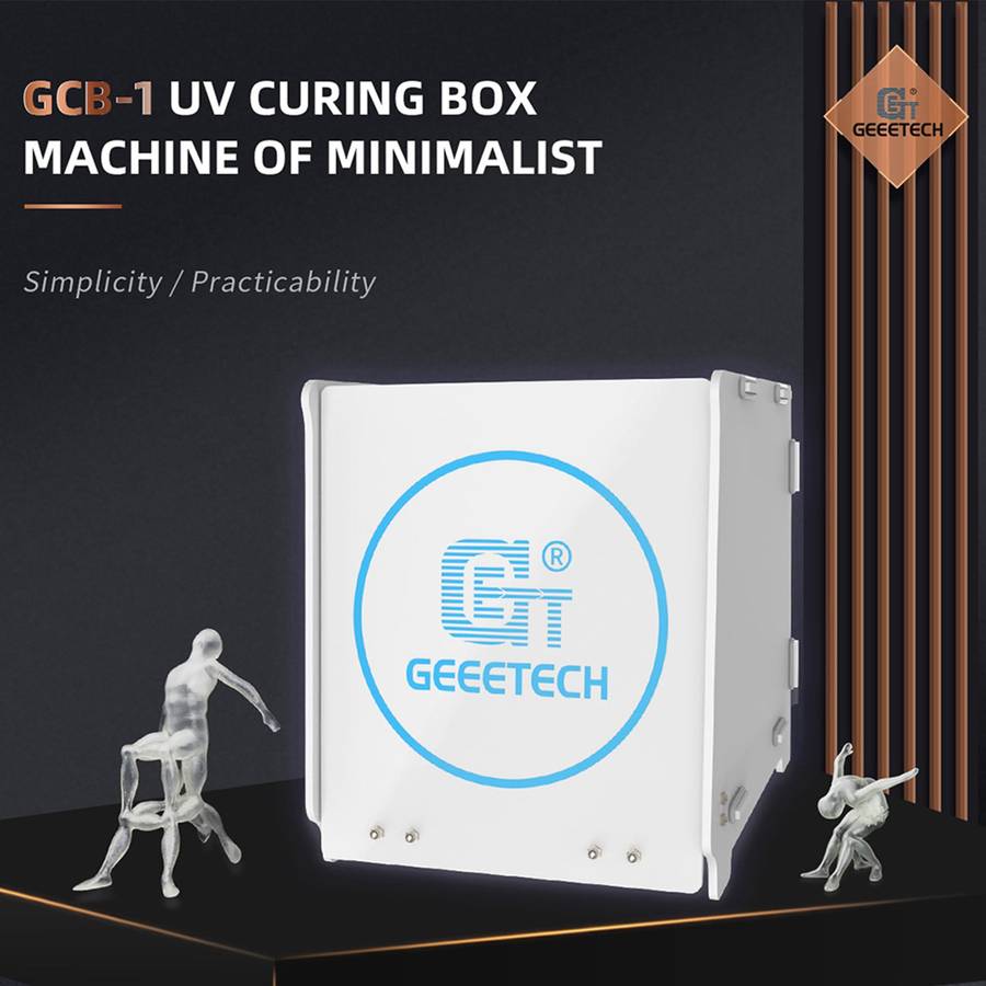 Geeetech UV Resin Curing Box with 360 Rotating Turntable UV Curing Light Station Machine Eve