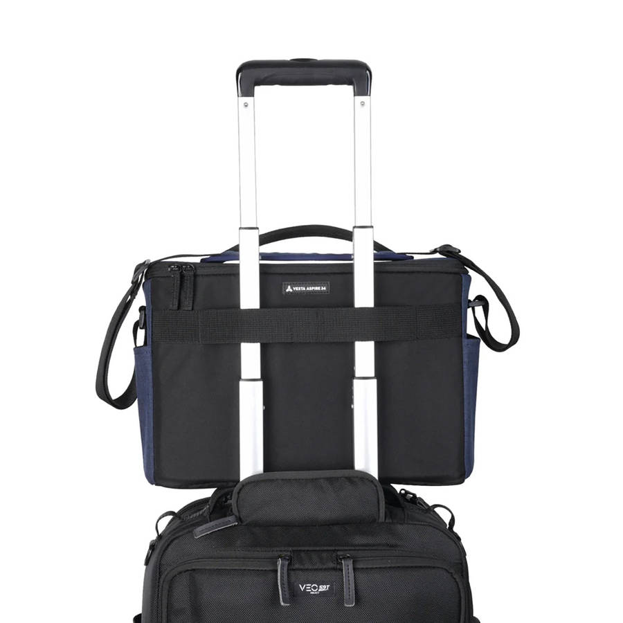 Vanguard VESTA Aspire 34 Navy 12L Camera Shoulder Bag with 14" Laptop Slot