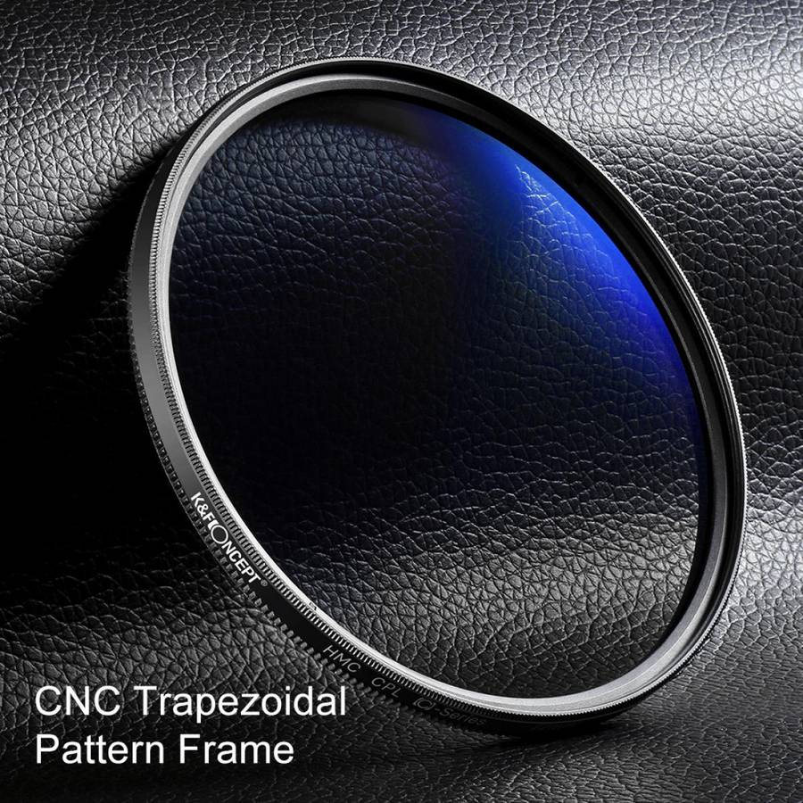 K&F Concept PRO 43mm Classic Series Slim Blue Multi Coated Circular Polariser (CPL) filter - KF01...