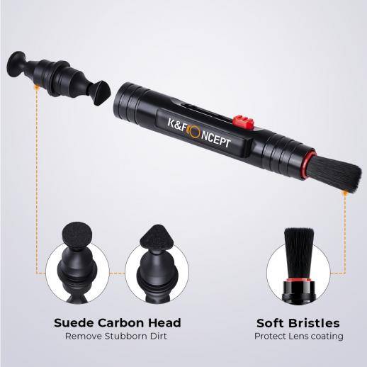 K&F Concept 15 in 1 Camera and Lens Cleaning Kit: Air Blower, Cleaning Pen, Cleaning Wipes, 15ml ...
