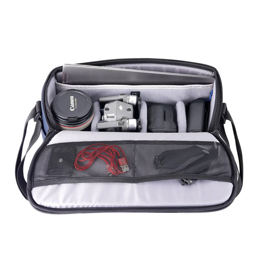 Vanguard VESTA Aspire 34 Navy 12L Camera Shoulder Bag with 14" Laptop Slot