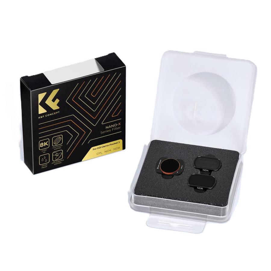 K&F Concept CPL + ND4 + ND8 Filter Kit for DJI Osmo Pocket 3