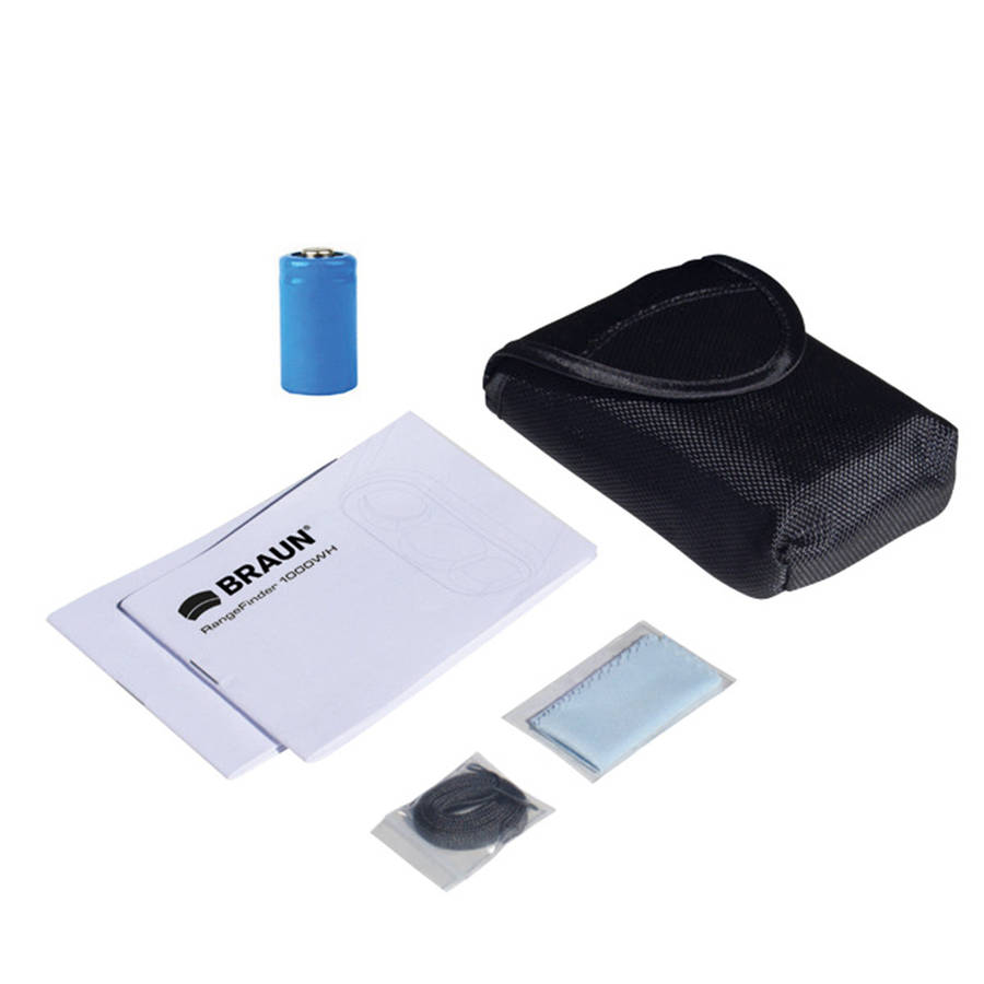 BRAUN 1000WH Laser Range Finder  1000m Precision for Golf & Hunting