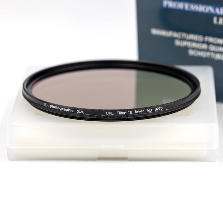 E-Photographic PRO 62mm Multicoated CPL Filter-German HD B270 Schott Optics