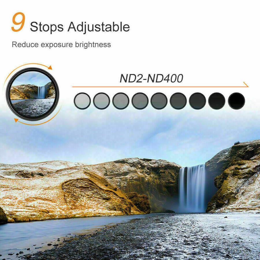 K&F Concept PRO 58mm Classic Series Slim Blue Multi Coated Variable ND2-ND400 filter-KF01.1109