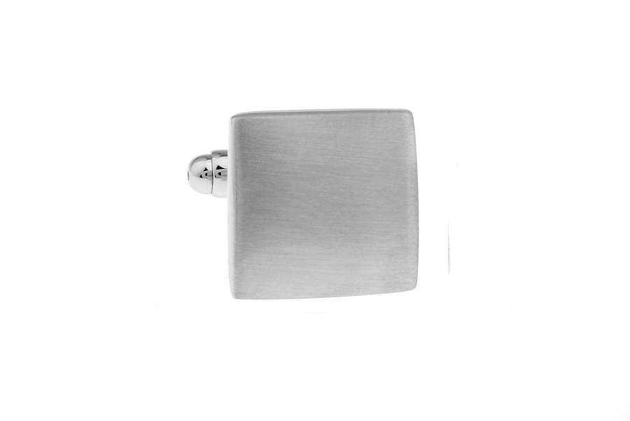 Elegant Brushed Cuff Links with Engraving