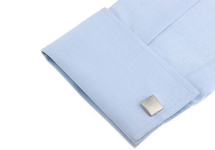 Elegant Brushed Cuff Links with Engraving