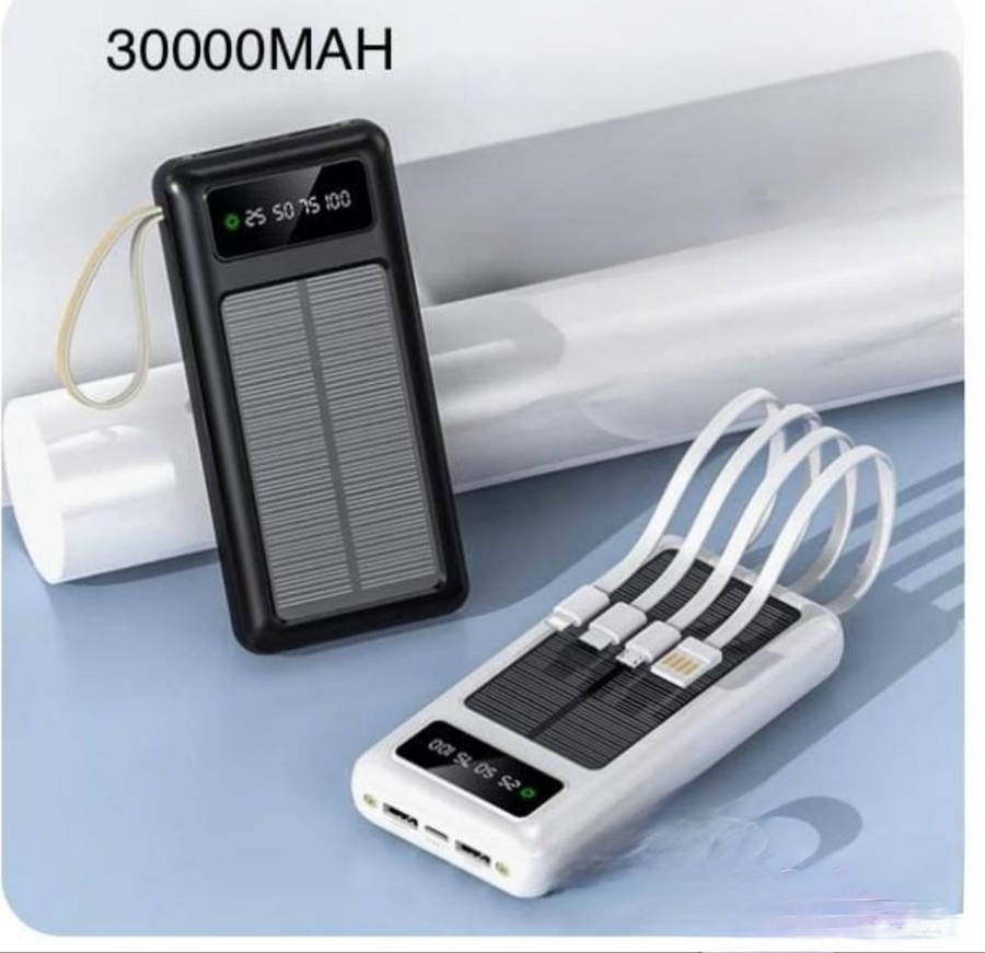 30000mah solar panel charger power bank