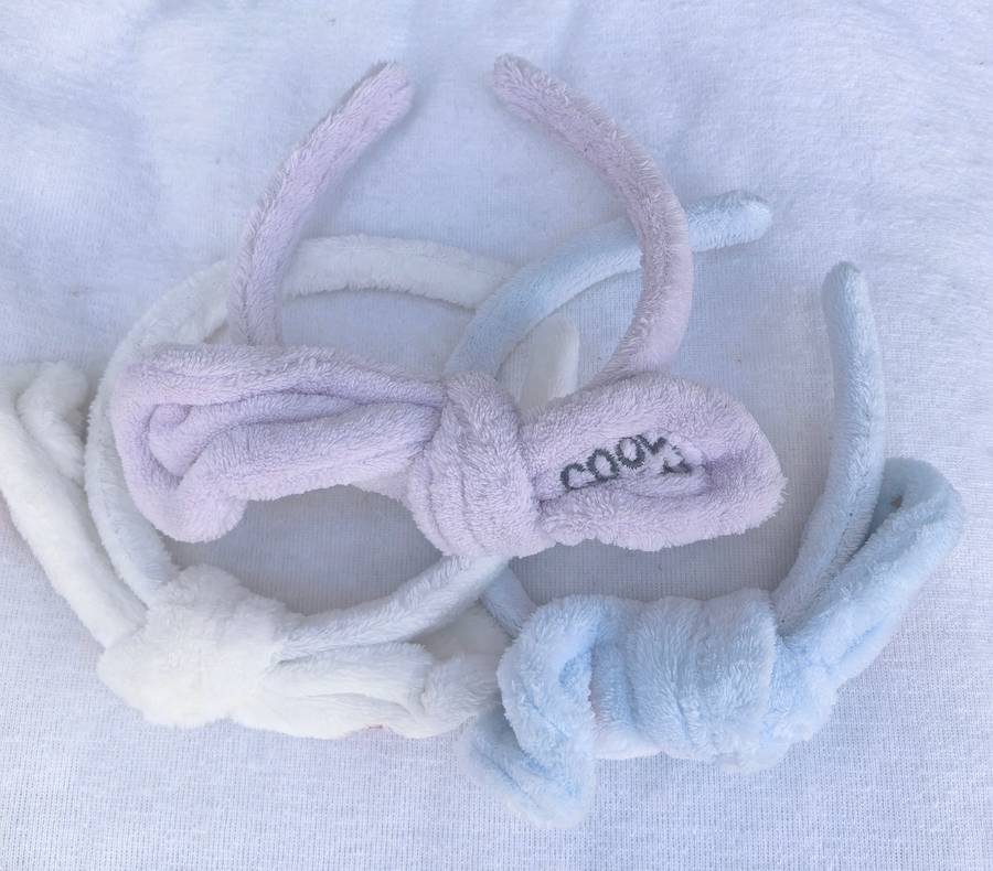 Soft Plush Knotted Headbands  Set of 3