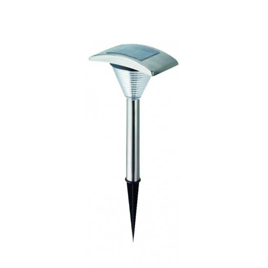 S/Steel LED Solar Garden Light 365Hx125DIA. 1.2V 4x50mA