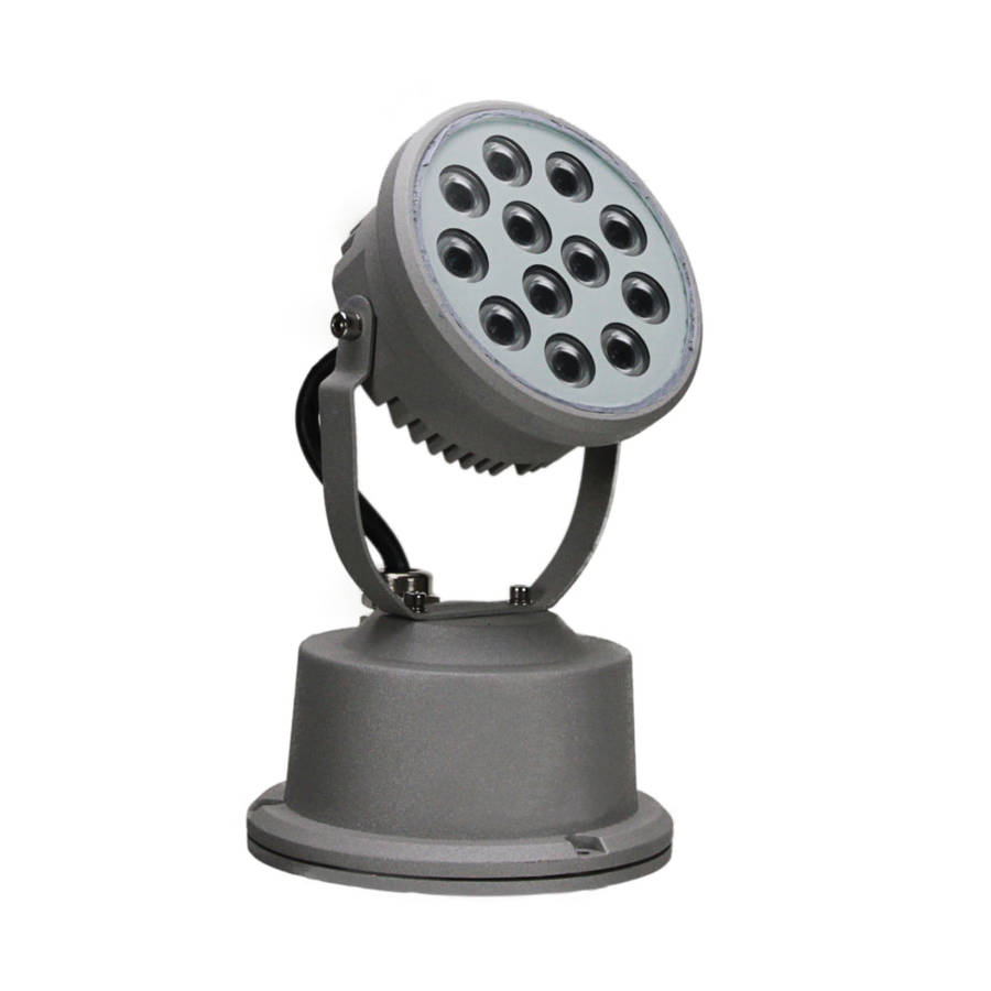 Aluminium Floodlight c/w remote 230V RGB LED