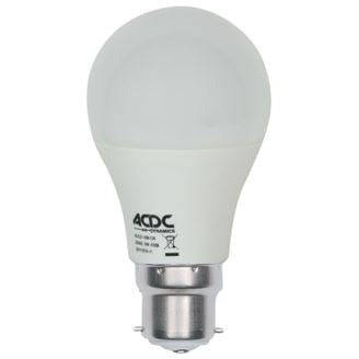 9W Warm White Led Lamp B22 230 Vac