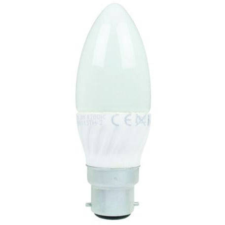 230vac Daylight Led Candle Lamp 3w B23