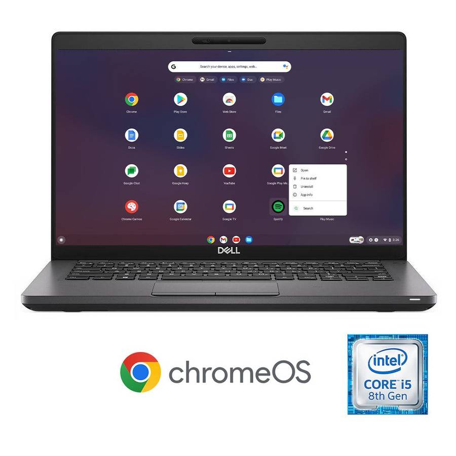 REFURBISHED - DELL LATITUDE 5400 CHROMEBOOK - I5 8250U - 8GB DDR4 - 64GB NVME SSD - 14 INCH - LAPTOP