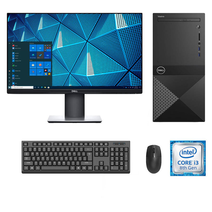 REFURBISHED - DELL VOSTRO 3670  MINI TOWER - I3 8100 - 8GB DDR4 - 256GB SSD - 23 INCH- DELL - P23...