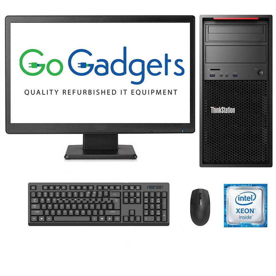 REFURBISHED - LENOVO P410 WORKSTATION - XEON E5 1650 - 32GB DDR4 - 256GB SSD - X2 NVIDIA NVS 315 ...