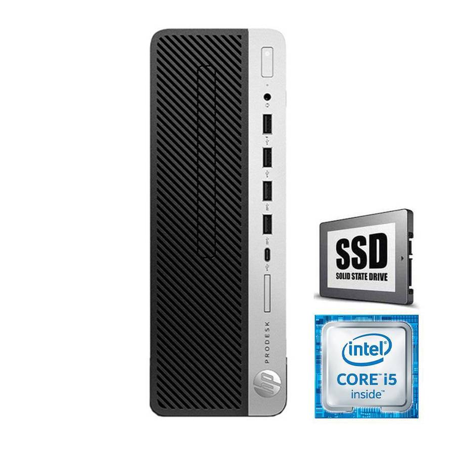 REFURBISHED - HP ELITEDESK 800 G3 SFF - I5 6500 - 8GB DDR4 - 256GB NVME SSD - 19INCH - SAMSUNG - ...