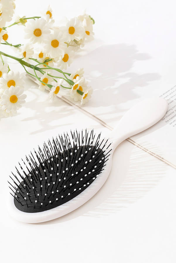 White Sweet Leopard Pattern Hair Care Comb