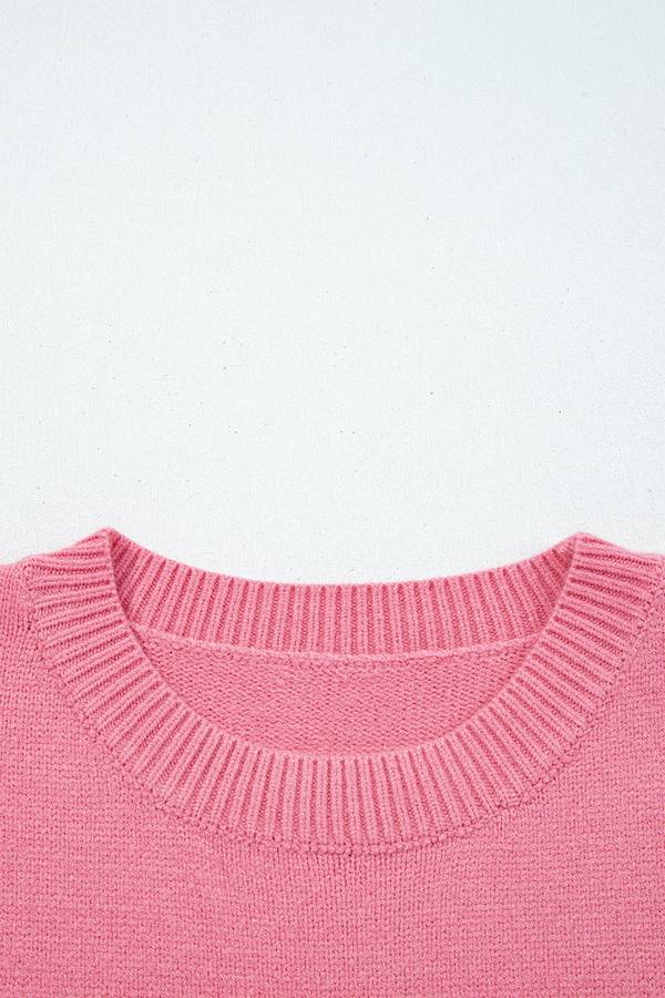 Peach Blossom See You Cowboy Embroidered Western Graphic Sweater