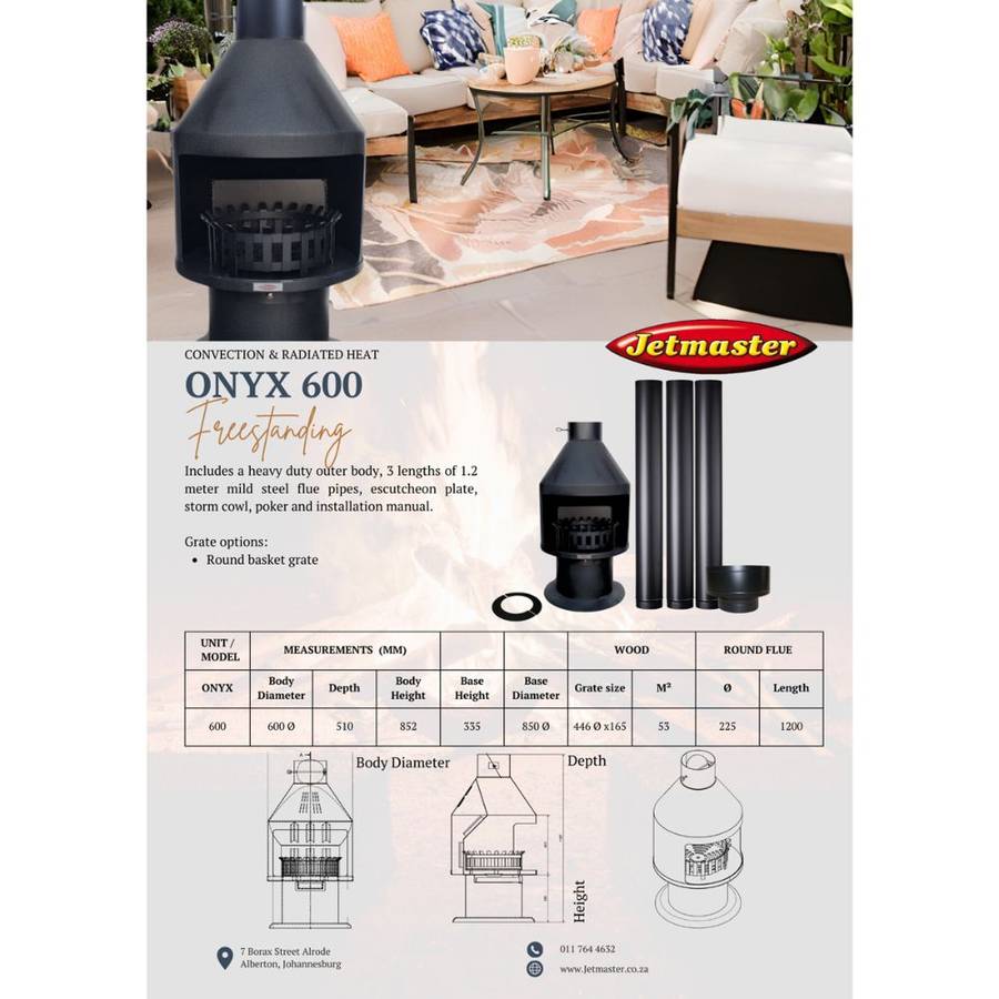 The Onyx 600 Freestanding Fireplace | 40240479