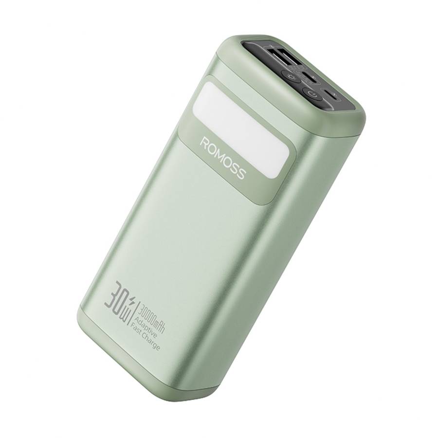 Romoss PMT30 30000mAh 30W Fast Charge Power Bank  Green