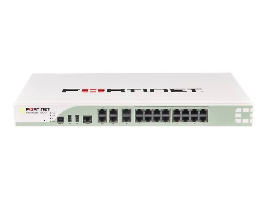 Fortinet FortiGate 100D Security Appliance 16 Gbe RJ-45  - Refurb