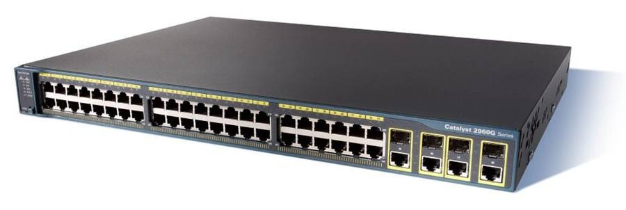 Cisco WS-C2960G-48TC-L 48 48 Ethernet 10/100/1000 ports, 4 Dual Purpose Switch - Used