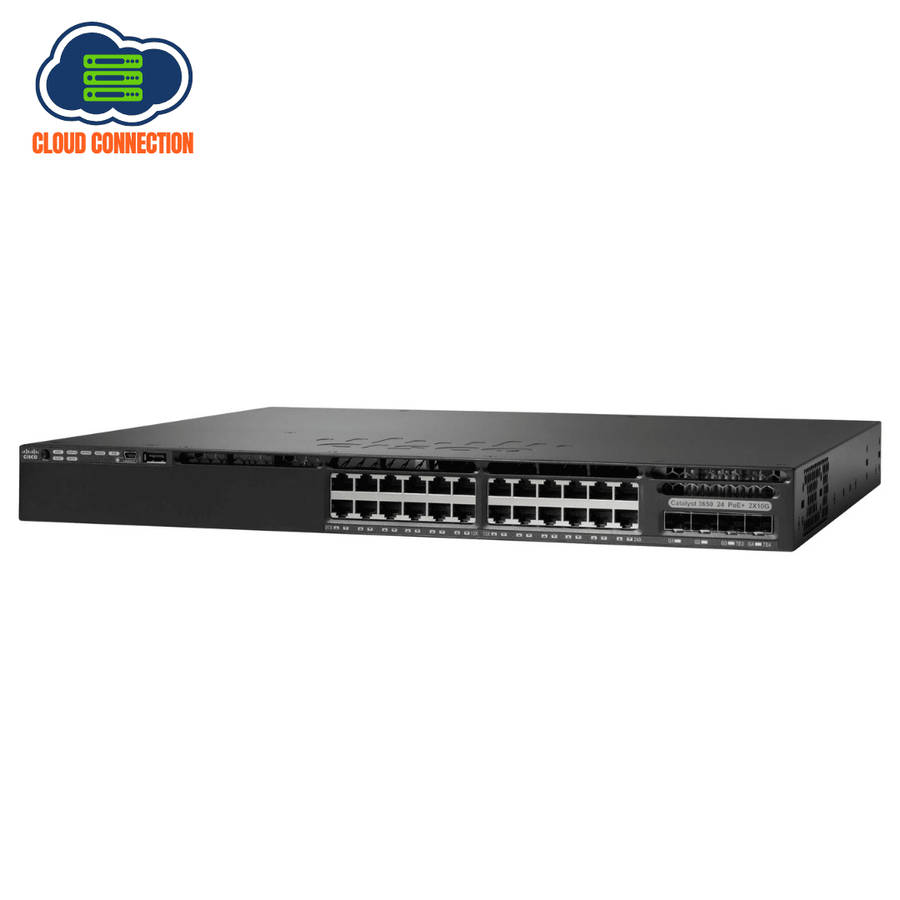 Cisco WS-C3650-24TD-L 24 Port Gigabit + 2 10G SFP+ Switch - Used