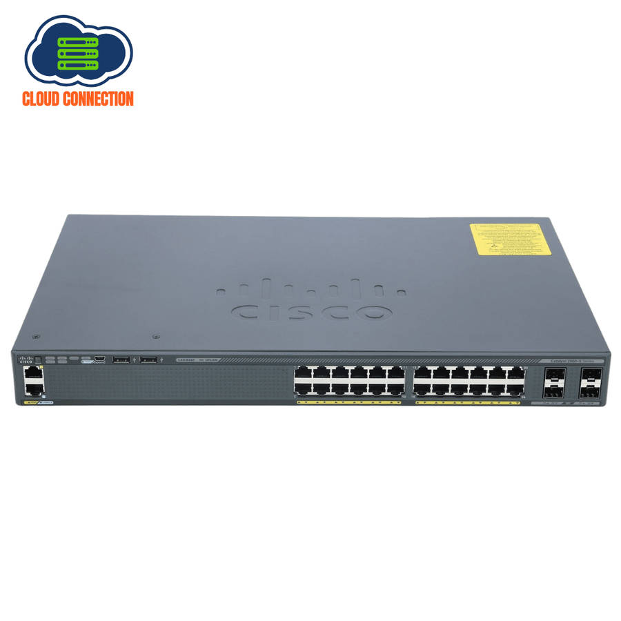 Cisco Catalyst Ws-C2960X-24Ts-L - 24 Gige, 4 X 1G Sfp, Lan Base Switch - Refurb Switch
