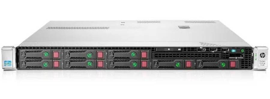 HP ProLiant DL360p Gen8 1U Rackmount Server  8 SFF  Xeon E5-2630  64GB DDR3  2 × 300...