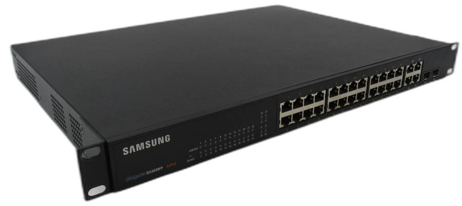 Samsung UbiGate IES4028FP 24 Port Gigabit PoE Switch & VOIP Relay - Refurb