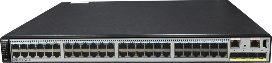 Huawei S6720-52X-PWH-SI 48 Multi-Gigabit + 4 × 10GE Layer 3 Ethernet Switch  Refurb