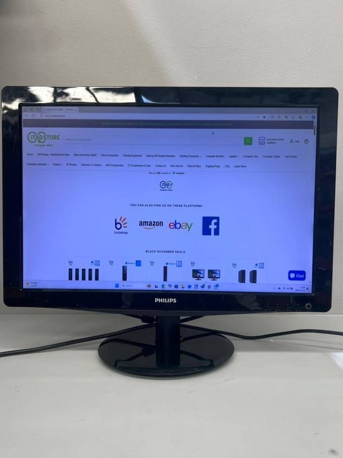 19 Inch Wide LCD Monitor (Fair Condition) -  VGA; DVI; DisplayPort