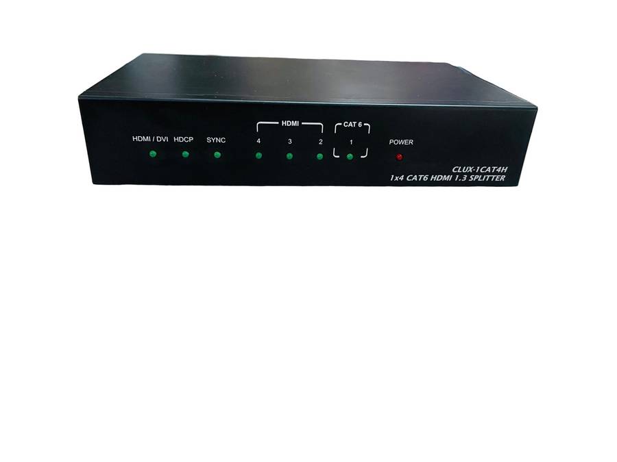 CLUX-1CAT4H 1 by 4 CAT6 to HDMI Splitter  Refurb