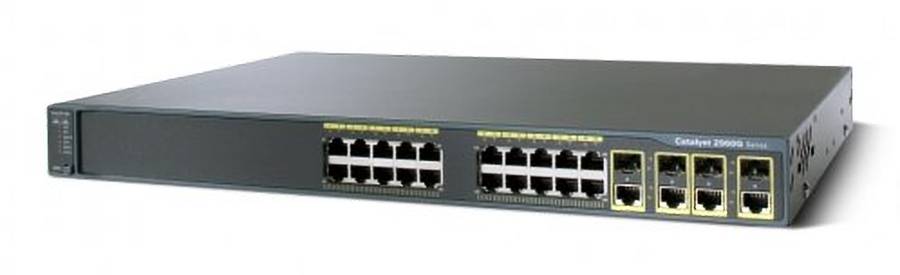 Cisco WS-C2960G-24TC-L  24 Port 10/100 Ethernet Switch  Used