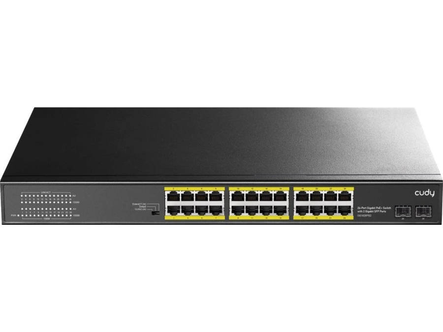 Cudy GS1028PS2 24 Port Gigabit PoE+ Network Switch with 2 SFP Slots  Used
