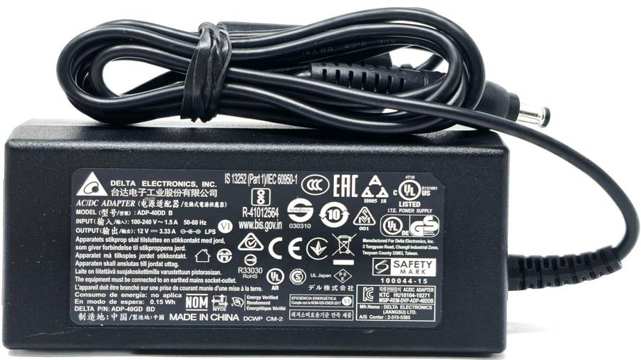 Delta ADP-40DD B 40W 12V 3.33A For Dell Monitor AC Power Adapter - Used