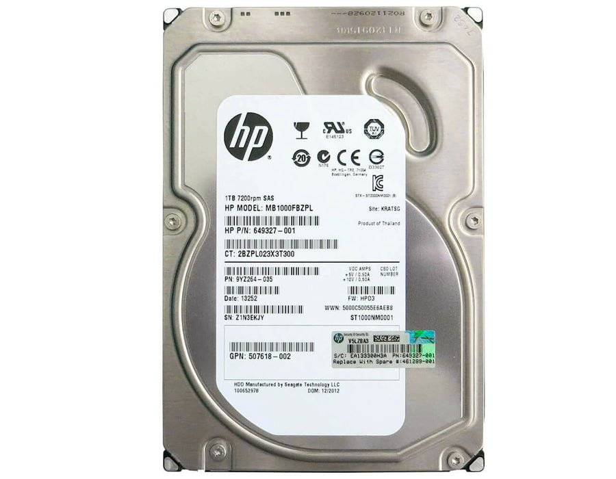 HP Mb1000Fbzpl - 1TB SAS Hard Drive - 3.5" - 7200 Rpm - 6GB/S